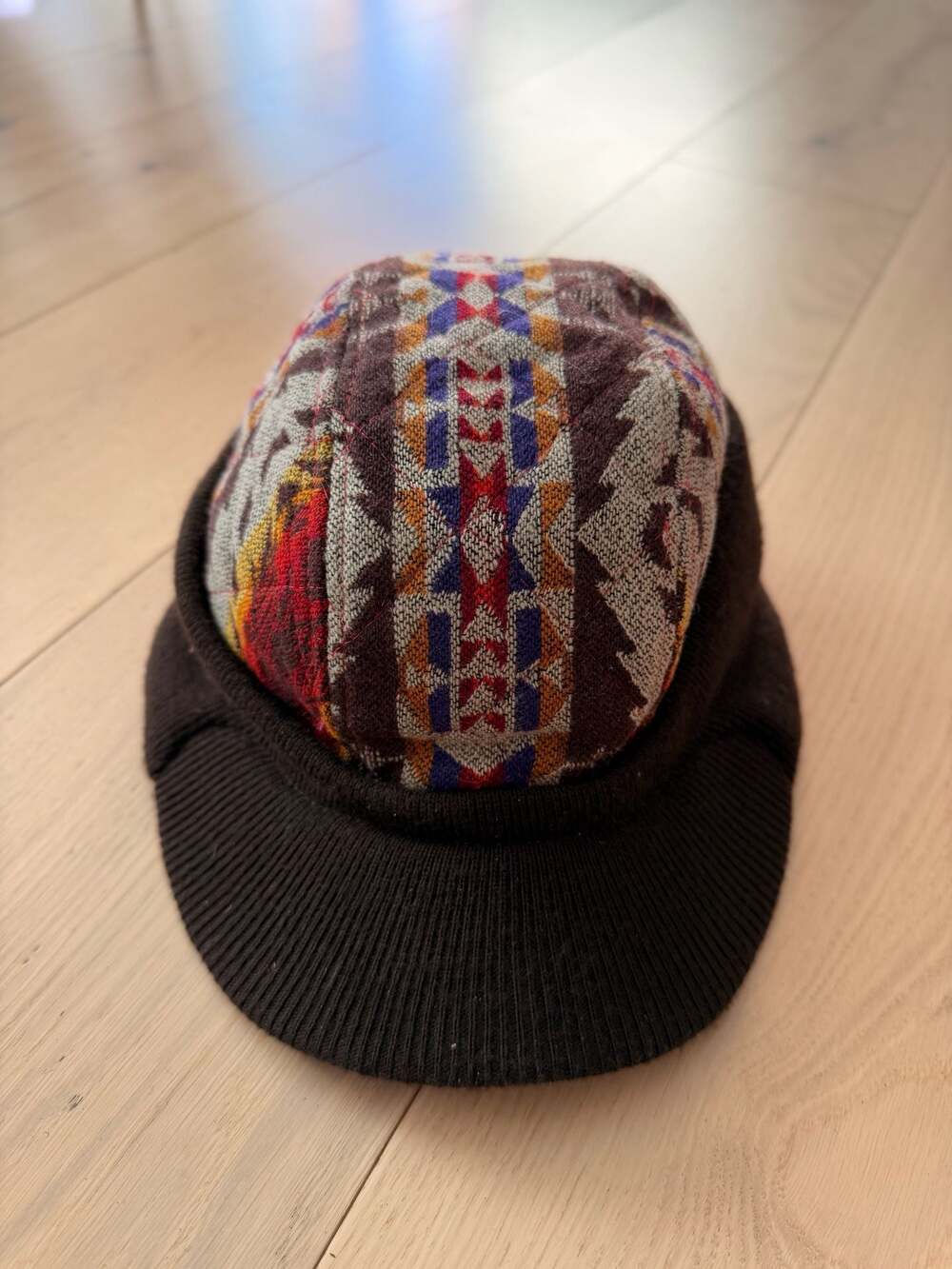 Pendleton Wool Knit Brim Radar Cap Southwestern Pattern Size S
